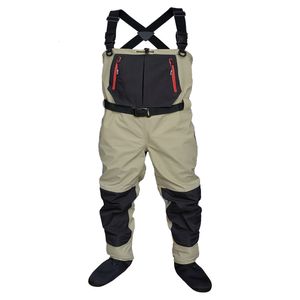 Outdoor Pants fly fishing Children to adults waders neoprene foot for men raft hunting Quick-dry Waterproof and breathable 230220