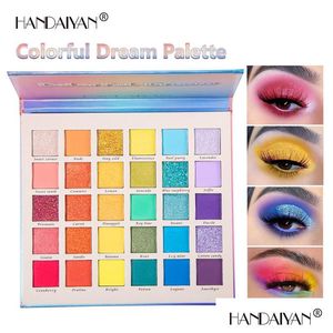 Eye Shadow Handaiyan 30 Colors Glitter Palette Colorf Dream Pigmented Shimmer Powder Matte Luminous Eyes Makeup Set Drop Delivery He Dh6Dk