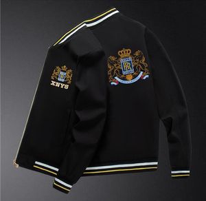 8XL golden Embroidery baseball jacket zip up men designer jacket windbreaker spring mens coats