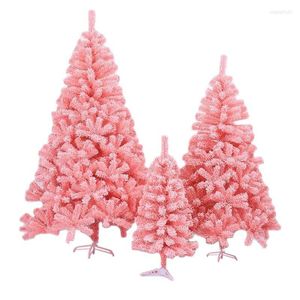 Рождественские украшения розовые искусственные украшения дерева для домашних украшений год.