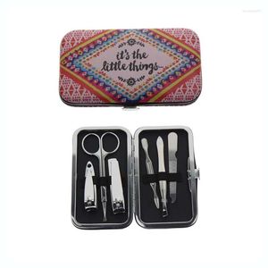 Nail Art Kits 6 In 1 Soft Cover Ladies Manicure Set For Wife Daughter Mother Women Girl Holiday Birthday Christmas Gift Present