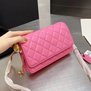 Monety damskie torebki na ramię w Portfie z łańcuchem Matelasse złotą kulę klapy crossbody desinger ladies karta uchwyt multi pochette c294o