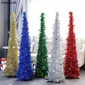 Decorazioni natalizie Albero artificiale 150 cm Decorazione in PVC crittografato artificialmente Anno Natale 5 colori