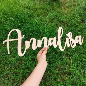 Party Decoration Pesonalized Names Wood Signs Custom Name Sign Table Decor Wedding Wooden Letters Baby Nursery Pet