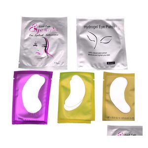 False Eyelashes Gold Eye Mask Hydro Gel Lint Eyelash Extension Fashionable Under Pads Drop Delivery Health Beauty Makeup Eyes Dhmzy