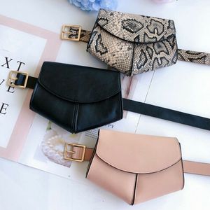 Waist Bags Fashion Snake Print Belt Womens Leisure Travel Heuptas Fanny Pack Mini Purse 230220