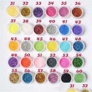 Ombretto Nuovo Glitter Ombretto In Polvere Impermeabile Shimmer Pigmento 3D Nudo Metallico Trucco Cosmetici Bellezza Nail Art Drop Delivery H Dhiai