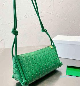 shoulder bag woven bag fashion women shopping handbag brand designer luxury leather messenger Solid Color 220830 11