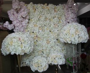 Fiori decorativi SPR Light Champagne Wedding Planning Artificiale Rose Flower Wall Sfondo Decorazione Tavolo Centrotavola Ball