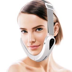 Ansiktsmassager EMS V Line Shape Electric Face Skin Lift Slimmer Machine Massager Slimming Lyftning Tarta Ta bort Double Chin -enheten 230217