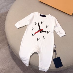 0-24m Baby Cute Rompers 100% Cotton Unisex Tecknad långa ärmar Spädbarn Jumpsuits Nyfödda tjejpojkar kläder