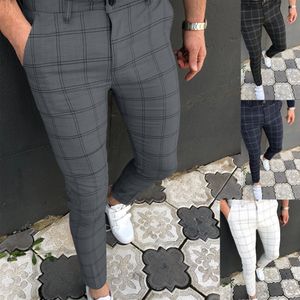 Men's Pants Men Clothing Work Stretch Pants Spring Autumn Fashion Grey Blue Multicolor Casual Trousers Pencil Pants For Men Business 230217