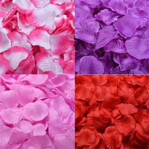 Dekorativa blommor kransar 100 st/parti konstgjorda rosenblad diy konstgjorda blommor bröllop dekorationer alla hjärtans tillbehör mini siden rosen kronblad t230217