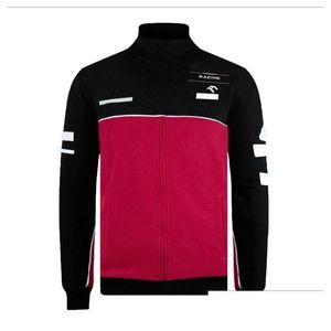 オートバイアパレルフォーマワンレーシングスーツロングリーブジャケット秋と冬の衣装チーム温かいセーター薄いフリースカスタムドロップデリブDH8XO
