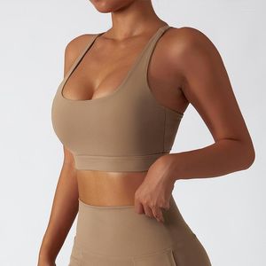 Yoga-Outfit, Sport-BH, Damen, Fitnessstudio, Tanktop, hohe Unterstützung, umweltfreundlich, Workout, bauchfreie Tops, ethisches Nylon, Fitness-Top, schnell trocknende Laufweste