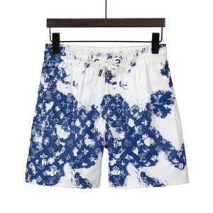 Verão mens shorts designer casual esportes secagem rápida calças de praia preto e branco carta impressão curto