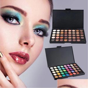 Göz Farı Popket 40 Renk Mat Göz Farı Paleti Su Geçirmez Pırıltılı PRO Gözler Yüz Partisi Makyaj Kadınları Hediye Maquillage Drop Dive DHL0G