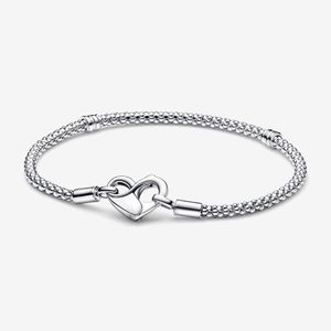 Charm Bracelets 100% 925 Sterling Silver Moments Studded Chain Bracelet Fit Authentic European Dangle Charm For Women Fashion Wedding Jewelry