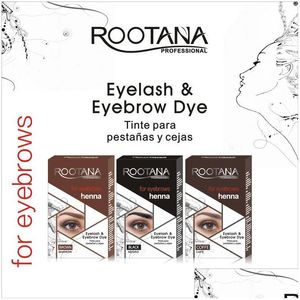 Eyebrow Enhancers Roorana Waterproof Long Lasting Eyebrows Dye Tattoo Cream Henna Brow Eyelash Tint Drop Delivery Health Beauty Makeu Dhx7W