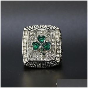 Trzy kamienne pierścienie moda biżuteria sportowa 2008 Boston koszykówka mistrzostwa pierścień mężczyźni dla fanów usa rozmiar 11 Drop Delivery Dhg04