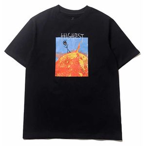 Herr t-shirts harajuku catcus jack brev skum vit svart sommaren mäns t-shirts korta ärm streetwear överdimensionerade tees unisex o nacktankar z0220