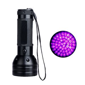 UV Taschenlampe Schwarze Lichtbrenner UV -Lichter 51 LED -Übereinstimmung mit PET -Geruchsiminator Ultraviolet Blacklight Haustier Urin Detektor Crestech168