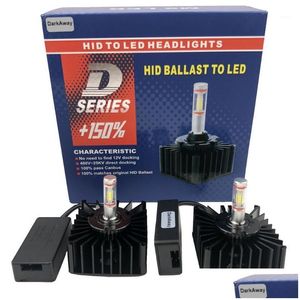 Car Headlights Darkaway D1S Led D2R D3S D4S D5S D8S Bulb Direct Connect To Hid Ballast Replace 12V 35W Original Plug Play Canbus 650 Dhfjo