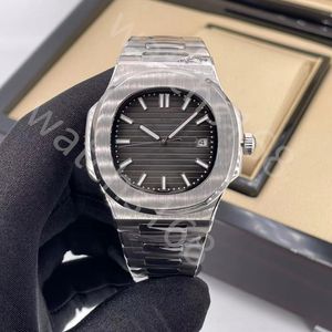 Mens Watch Designer يشاهد حزامًا عالي الجودة من الصلب Nautilus 5711