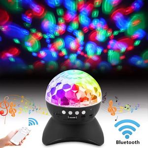 LED -effekter trådlöst Bluetooth -högtalare scenljus LED DISCO BALL LIGHTS USB RECHARGEABLE Music Projector Night Lights For KTV Party Wedding