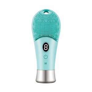 Silicone Facial Cleansing Brush - Deep Clean, Soft Massage, USB Rechargeable, Blue - for Indian Skin