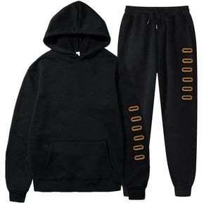 Men Women Casual Tracksuit Spring Autumn Men's Sets Solid Color Sportswear Brand Hoodie Pants Clothing Fashion 2 Pieces Set Sports Suits A015