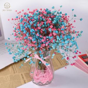 Decorative Flowers 30-100g Colour Gypsophila Dried Holiday Gifts Room Decortion Items Wedding Table Decoration Bridal Bouquets Wholesale