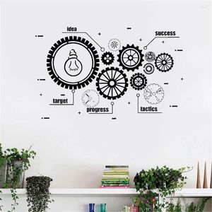 Wall Stickers Office Teamwork Sticker Inspire Citat Motivation Idédekal för dekor Konst MAIR DW7435