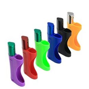 Manufacturer Direct Selling New Portable Plastic Pipe Removable Clamp Lighter Multifunctional Metal Pipe