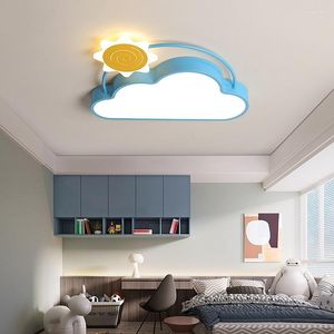 Ceiling Lights Cloud Light Fixture Creative Led Bedroom For Girls Room Sun Airplane Kids Boy Lamp Child Children's