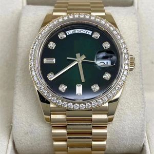Relógio unissex Women's Mechanical Watch 36mm Diamond M128348RBR-0035 Sapphire Gold Waterspert Imperme 50mm ETA.2823 CARRO DE CINTAGEM DE PRESENTE DE DESIGNADOR