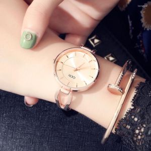 Wristwatches Women Luxury Ultrathin Bracelet Watch Personality Fashion Brand Rose Gold Quartz Ladies Dress Sport WatchWristwatches Hect22