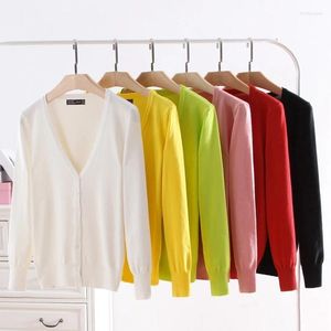 Women's Knits & Tees Sweater Knitted Cardigan Button Jacket 2023 Autumn V-neck Loose Large Size Long Sleeve Casual Tops For Women 6XL Mich22