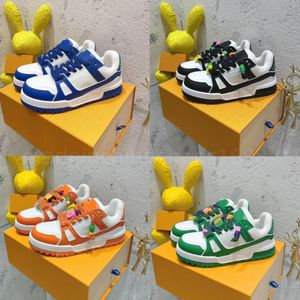 2023 Дизайнерская обувь Кроссовки Кроссовки Plate-forme Maxi мужские и женские Повседневная обувь Черный Синий Зеленый Оранжевый Белый Размер обуви 36-45