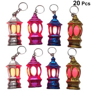 Flashlights facklor 20st Portable Mini LED Keychain Lantern Design Key Chain Keyring Light Lamp Gift (Random Color)