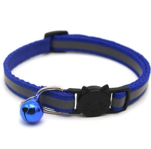 Justerbar reflekterande hundkrage Pethalsar med klockor Charm Necklace Collar For Little Dogs Cat Collar Pet Supplies SN4324