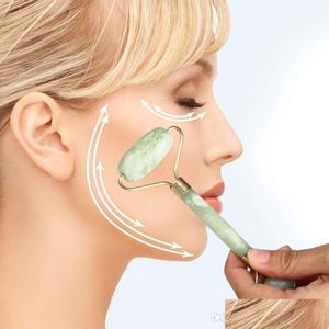 Ansiktsmassager b￤rbar pratisk jade ansiktsmas roller anti rynka frisk kropp huvud foten natur sk￶nhet verktyg dropp leverans h￤lsa dh2oy