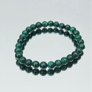Strand Lii Ji Real Stone Green Bracelet Malachite 5mm 15cm Women Jewelry