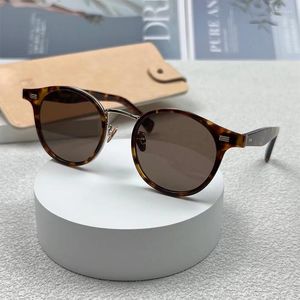 Sunglasses Japanese Round Acetate Original Frame High Quality Men's Classic Handmade Polarized Glasses Women M-895