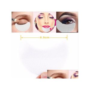 Esponjas aplicadores de algodão beleza comprovante ferramentas de sombras descartáveis ​​blocos de olhos de maquiagem de maquiagem de maquiagem protetora adesiva de adesivo