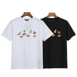 Anioły Męskie T-shirty List Logo Luźne Casual Unisex Okrągły dekolt Krótki rękaw Palm spray Love Heart Print T-shirt z krótkim rękawem moda damska koszulki z nadrukami T-shirty 2.22