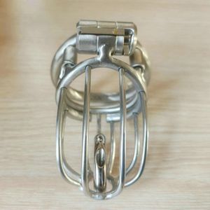 Male Chastity Devices PA Cock Lock Glans Piercing Curve Penis Ring Restraint Steel Cage Metal Lock Slaves Bondage Bdsm Mens Fetish Toys Gays Cbt New