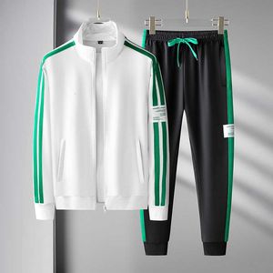 Yoga clothes 2023 spring and autumn sports suit men's casual sweater pants cardigan zipper two-piece fashion
