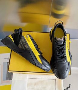 Top Luxury Flow Men's Sneakers Shoes Zipper Mesh Mesh Runner Sports Ligera de patineta Ligero.