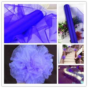 Decorative Flowers Crystal Snow Yarn Transparent 48cm 10m Mesh Fabric Tulle Reel Lace Roll Ballet Skirt Wedding Party Decoration 3pcs